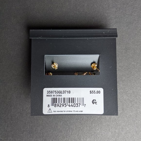 NWT Coach 359753 C Charm Huggie Earrings - Picture 4 of 11